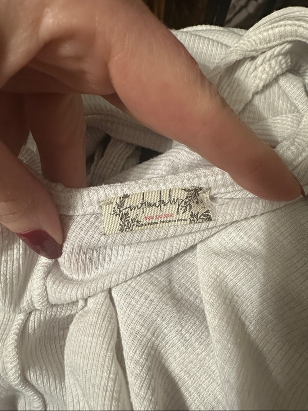 Free People White V-Neck Swing Tank - Picture 4 of 4